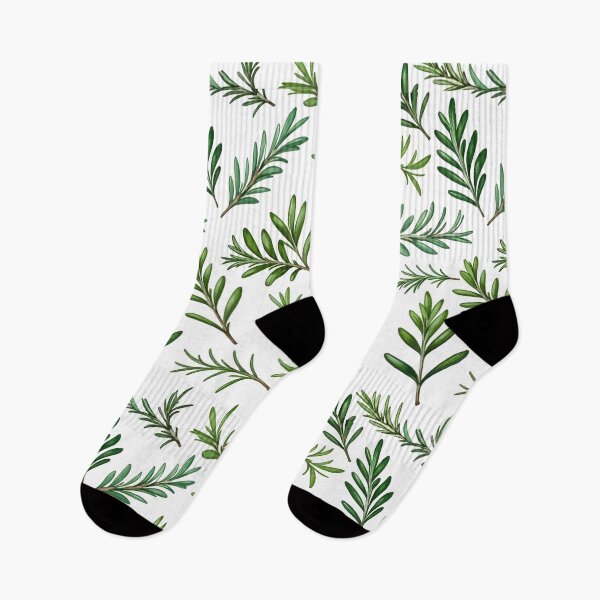 Item preview, Watercolor parsley, sage, rosemary and thyme.white, green, dark green, light colors, botanical pattern. designed and sold by My-fake-places.