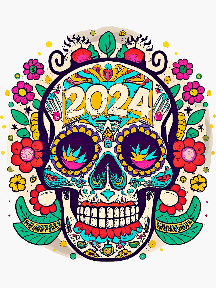 2024 Ski Skull Sticker