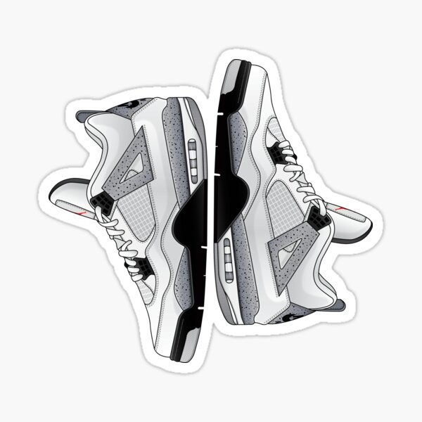 Vista previa del artículo con la obra «Air Jordan 4 Blanco Cemento», diseñado y vendido por ARTFROMSOLE.