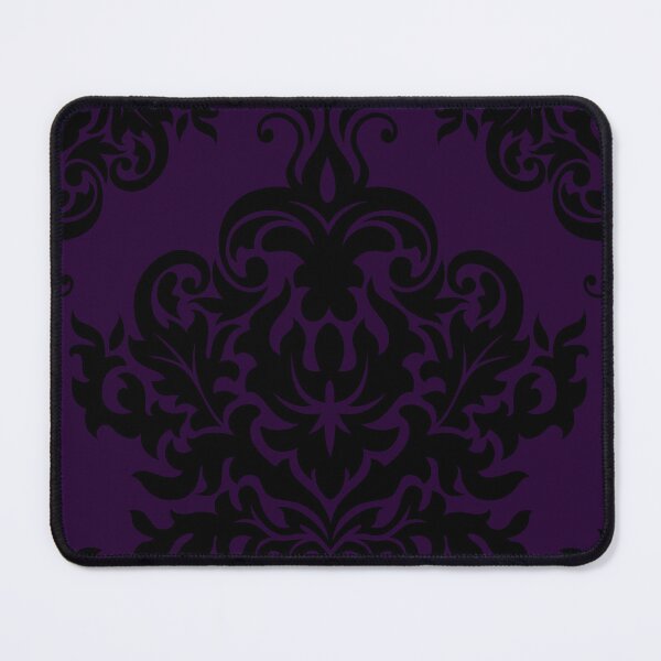 Item preview, Large Deep Purple Damask 3 designed and sold by Pixels2Patterns.