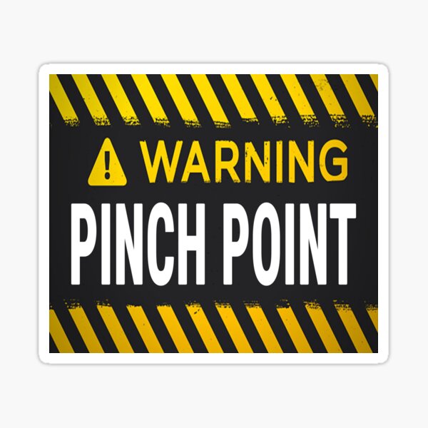 Item preview, Warning Pinch Point designed and sold by Speed Prints.