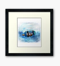 Digital Print of an Original Art Piece Painting done by Loren B Trute Ship In A Bottle Framed Print