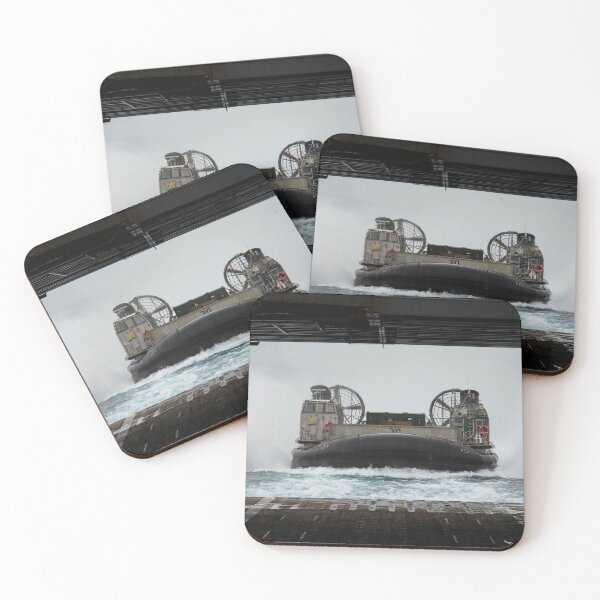 Item preview, STK108984M-A landing craft air cushion prepares to embark the well deck of USS Germantown. designed and sold by StocktrekImages.