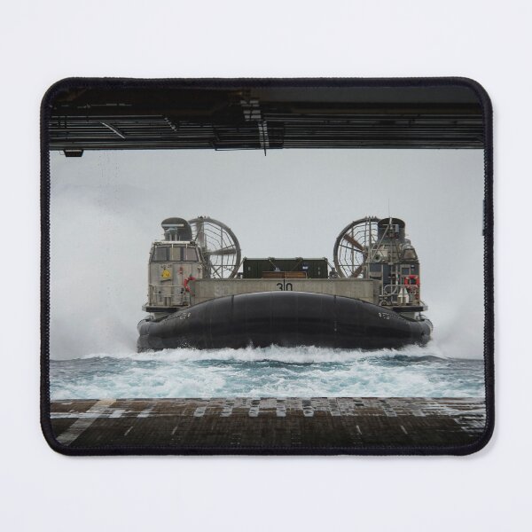 Item preview, STK108984M-A landing craft air cushion prepares to embark the well deck of USS Germantown. designed and sold by StocktrekImages.