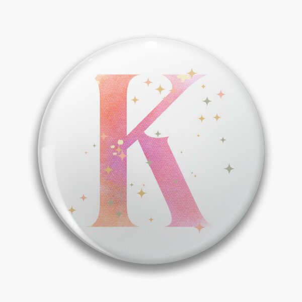 Artikelvorschau, Buchstabe K Monogramm rosa Aquarell entworfen und verkauft von iRenza.