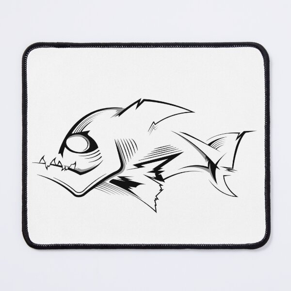 Item preview, Sketch piranha evil eye comic illustration fish symbol graphic animals designed and sold by AndreMi.
