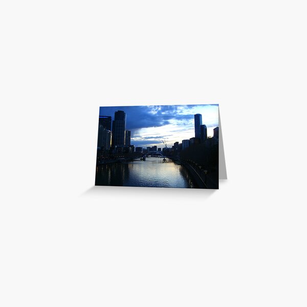 Item preview, Melbourne's Yarra River at dusk designed and sold by charlienelson.