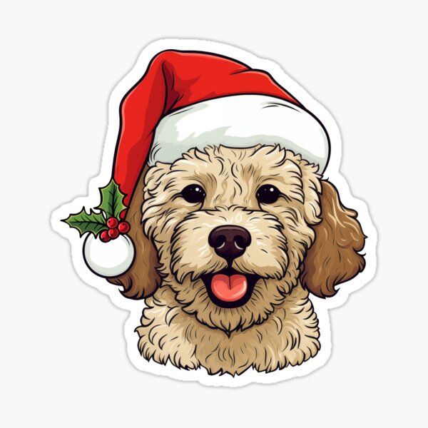 Item preview, Christmas Doodle Oodle Dog - Tan designed and sold by wotsthis.
