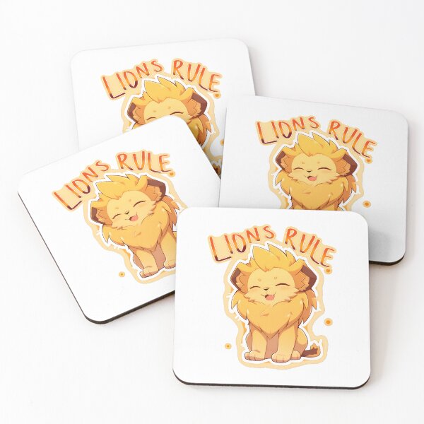 Item preview, Lions Rule Chibi Manga Cute Lion Hydroflask Sticker and Shirt Design by Zeesdesign on Redbubble designed and sold by ZEESDESIGN.