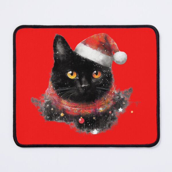 Item preview, Meowy Christmas black cat designed and sold by Wendson Felipe.