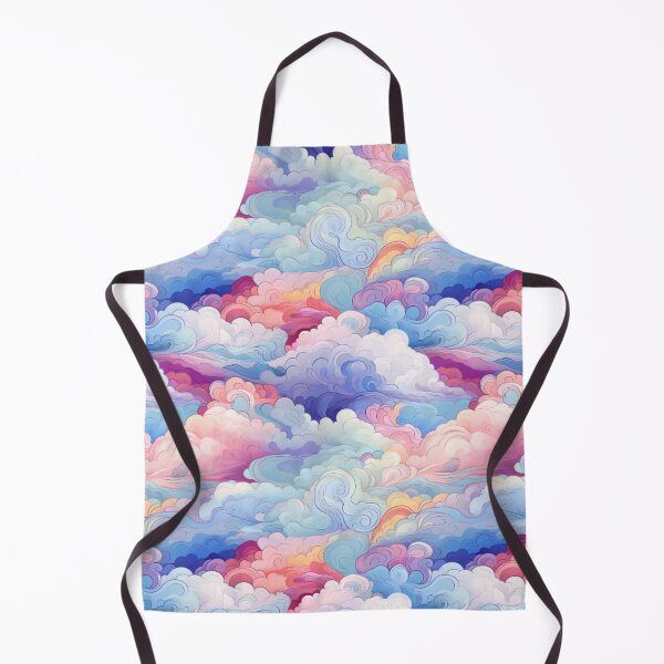 Item preview, Colorful pastel fluffy clouds seamless pattern designed and sold by Onigokko.
