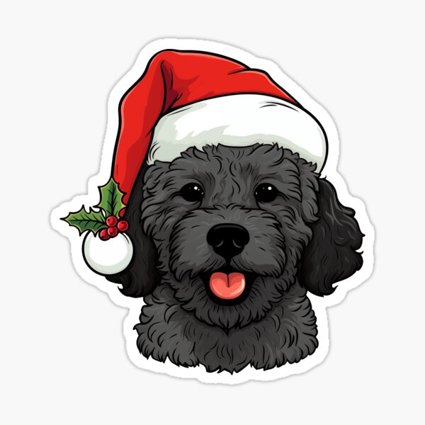 Item preview, Christmas Doodle Oodle Dog - Black designed and sold by wotsthis.