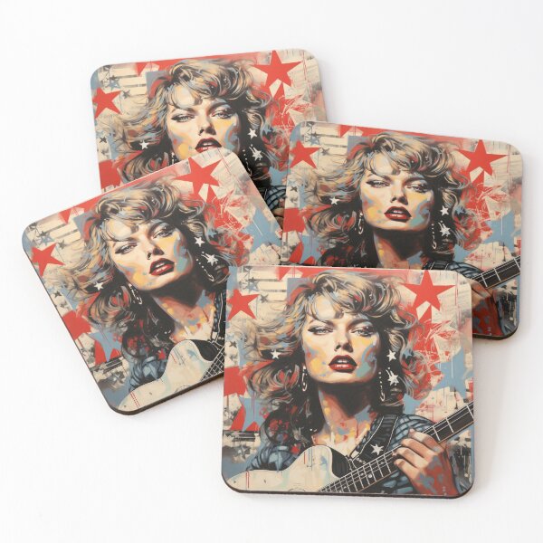 Item preview, Taylor Swift record cover with guitar and stars designed and sold by FrankMarc.