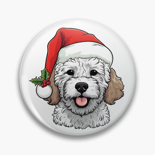 Item preview, Christmas Doodle Oodle Dog - Tan and White, Blenheim designed and sold by wotsthis.
