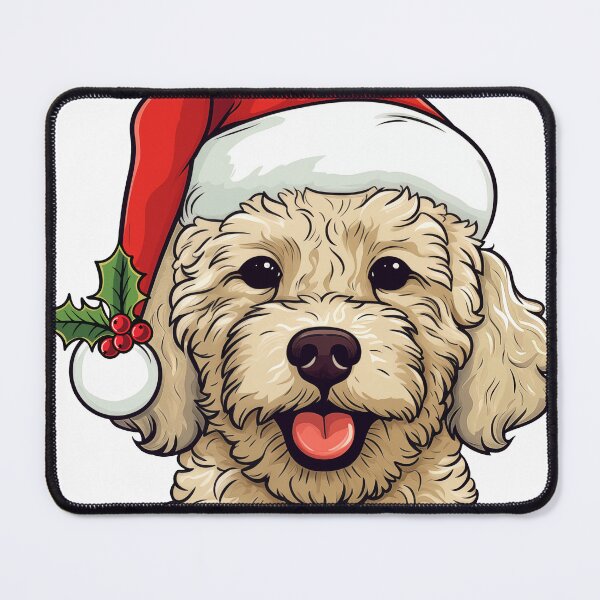 Item preview, Christmas Doodle Oodle Dog - Cream designed and sold by wotsthis.