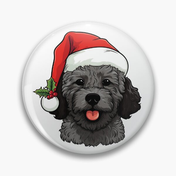 Item preview, Christmas Doodle Oodle Dog - Dark Gray designed and sold by wotsthis.