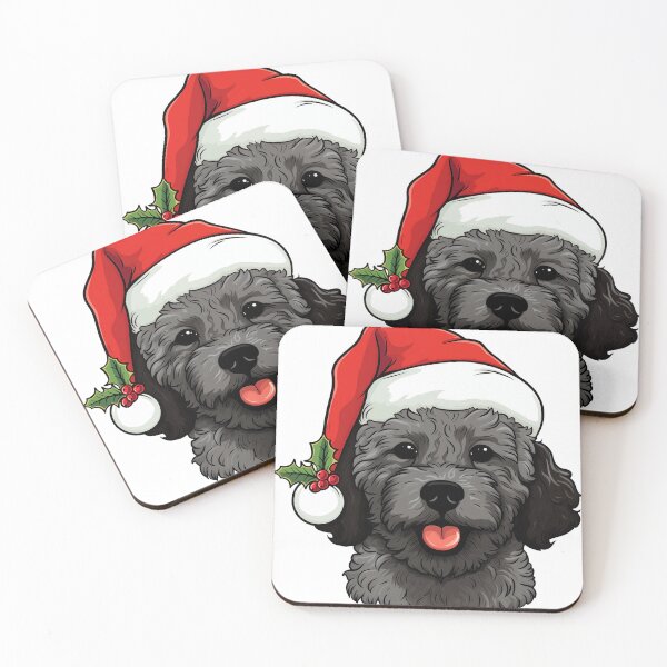 Item preview, Christmas Doodle Oodle Dog - Dark Gray designed and sold by wotsthis.