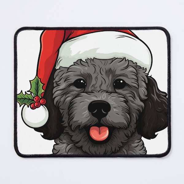 Item preview, Christmas Doodle Oodle Dog - Dark Gray designed and sold by wotsthis.