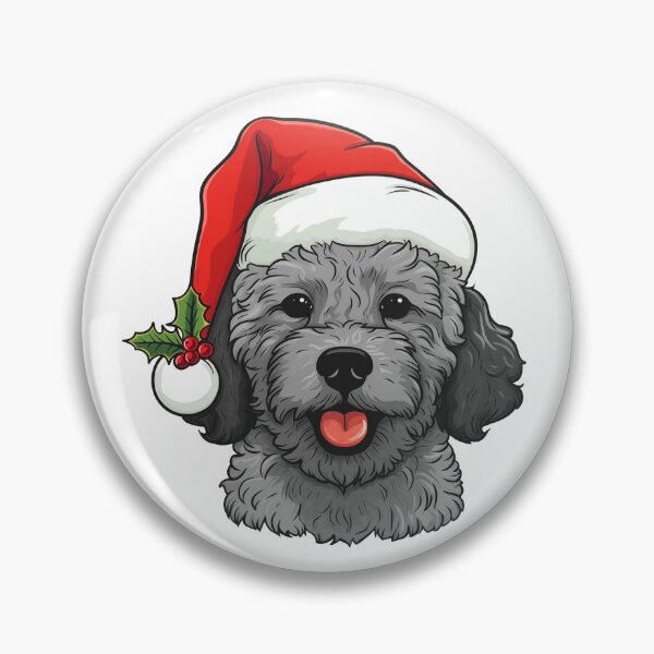 Item preview, Christmas Doodle Oodle Dog - Light Gray designed and sold by wotsthis.