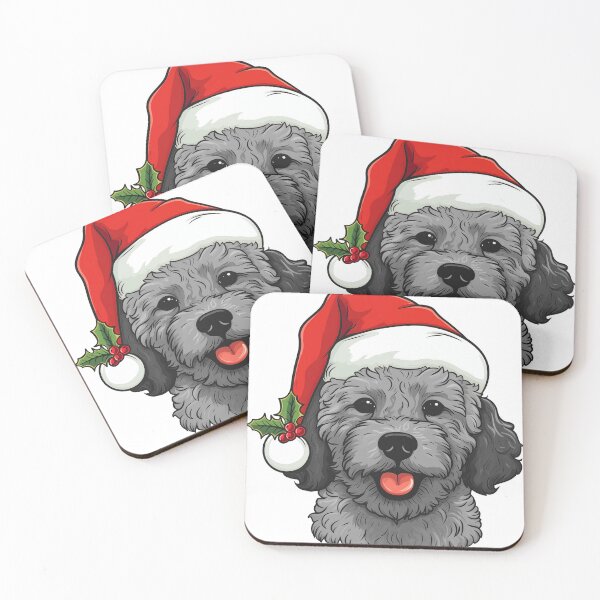Item preview, Christmas Doodle Oodle Dog - Light Gray designed and sold by wotsthis.