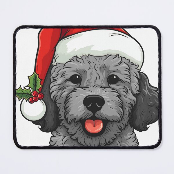 Item preview, Christmas Doodle Oodle Dog - Light Gray designed and sold by wotsthis.