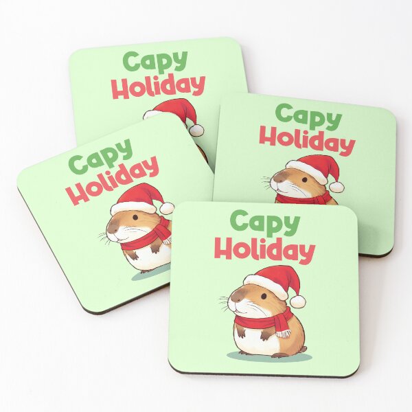 Item preview, Capy Holiday Christmas Capybara designed and sold by KAI-Studio.