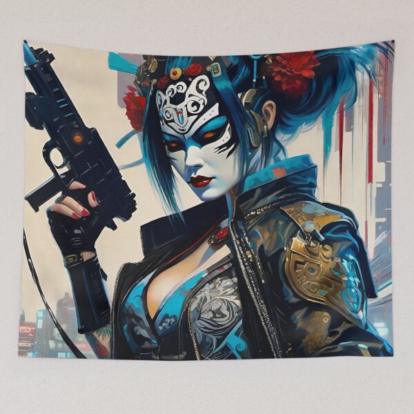 Item preview, Kabuki Bounty Hunter 2 - Cyber City Character concept designed and sold by Delerat7.