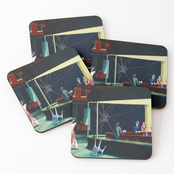 Item preview, Nighthawks Anteater Banksy Art Parody designed and sold by WE-ARE-BANKSY.