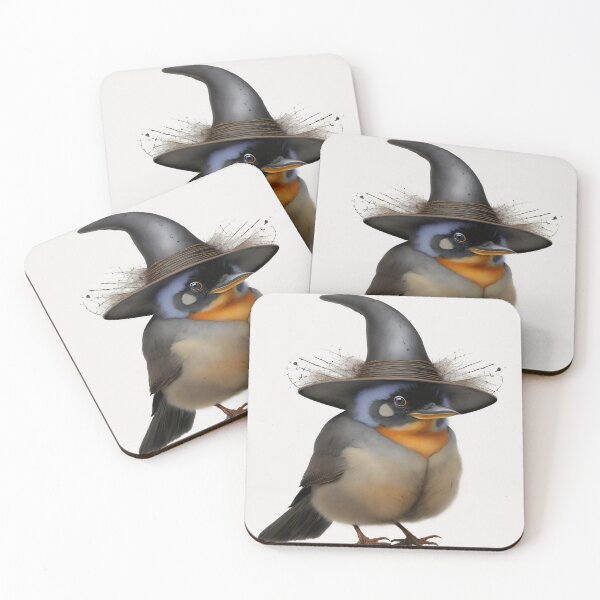 Item preview, Halloween tweety bird wearing a witch hat designed and sold by fotofeast.