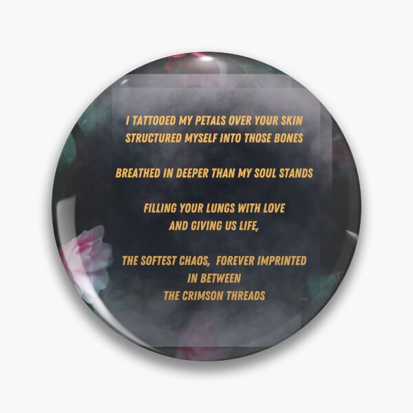 Item preview, "The softest chaos", Graphic Design with an Original Poem and a rich flowery background designed and sold by Lunardreams54.