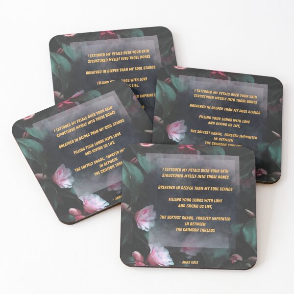 Item preview, "The softest chaos", Graphic Design with an Original Poem and a rich flowery background designed and sold by Lunardreams54.