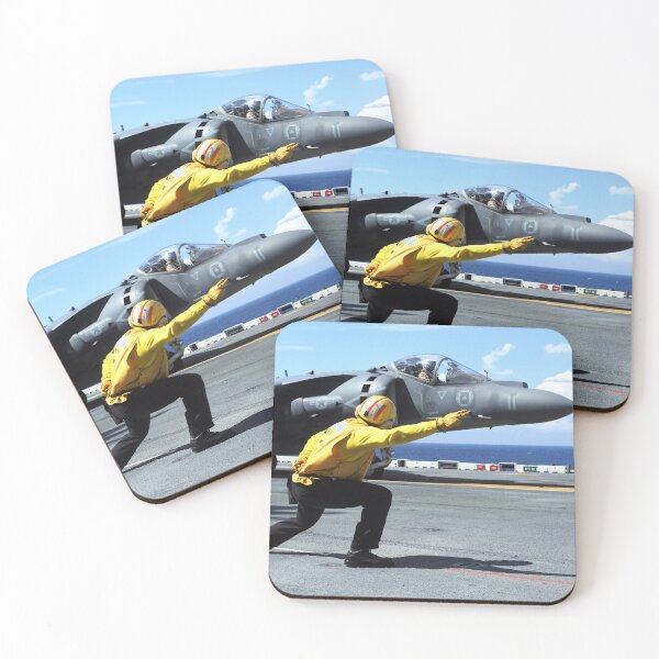 Item preview, STK108963M-An AV-8B Harrier Jump Jet takes off from the USS Iwo Jima. designed and sold by StocktrekImages.