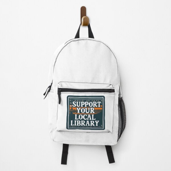 Item preview, Support Your Local Library Typography Bookworm designed and sold by sadedream.