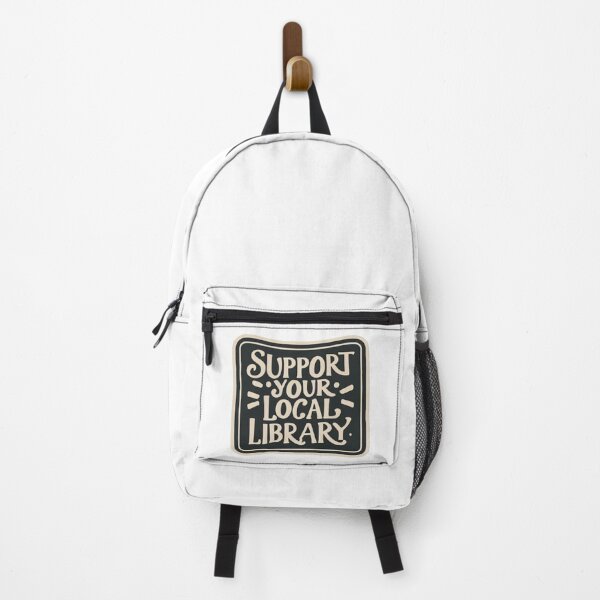 Item preview, Support Your Local Library Typography Book Reading designed and sold by sadedream.
