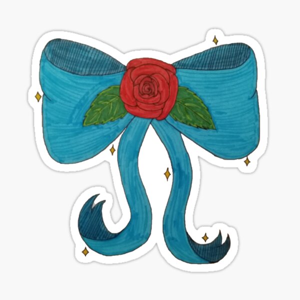 Magical Girl Rose Bow Sticker