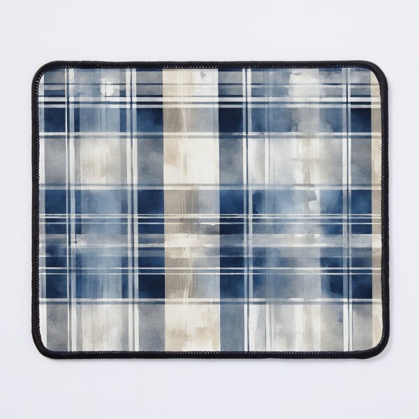 Item preview, a blue and white plaid fabric designed and sold by Enga6.