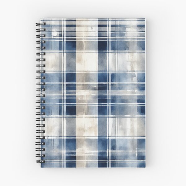 Item preview, a blue and white plaid fabric designed and sold by Enga6.