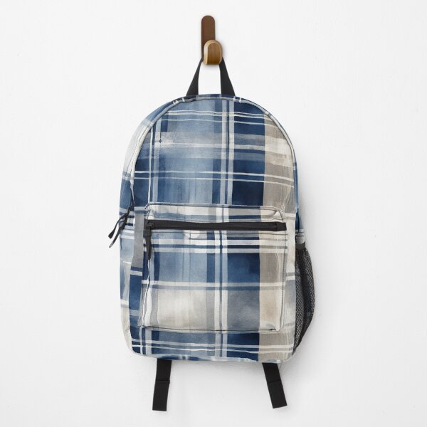Item preview, a blue and white plaid fabric designed and sold by Enga6.