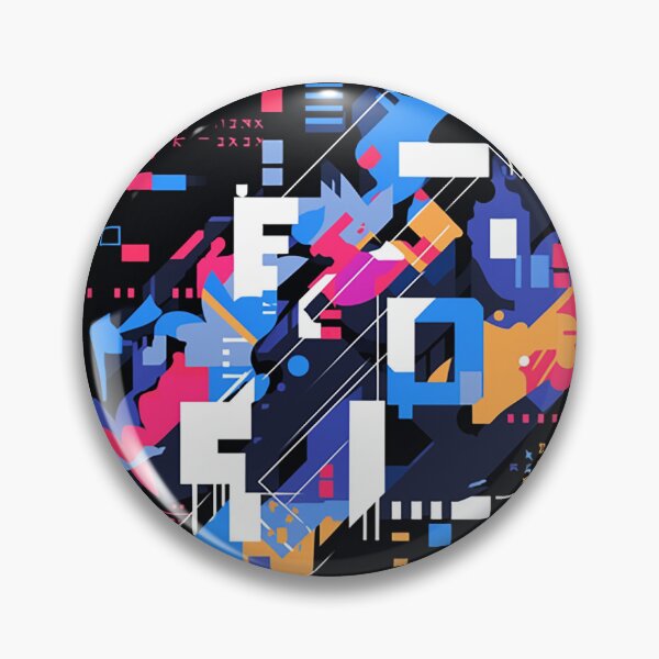 Item preview, Intersecting Elegance: Bold Typography in Black, White & Blue designed and sold by PaintbrushPlace.