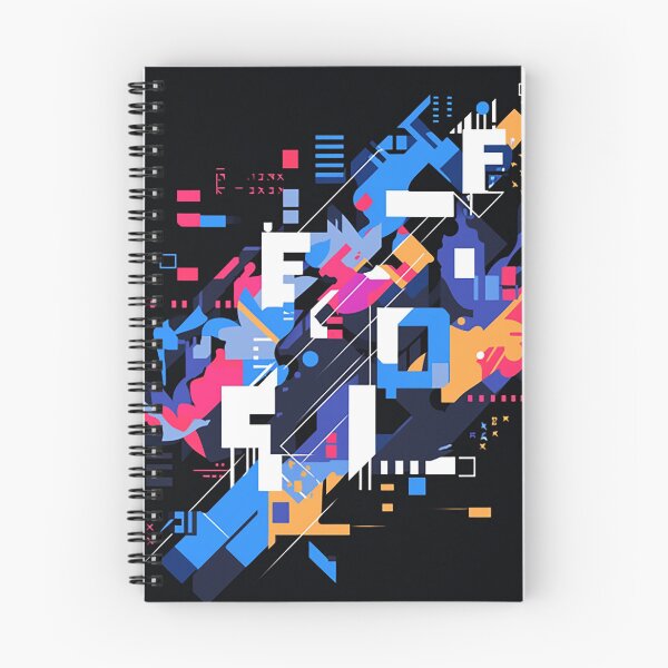 Item preview, Intersecting Elegance: Bold Typography in Black, White & Blue designed and sold by PaintbrushPlace.