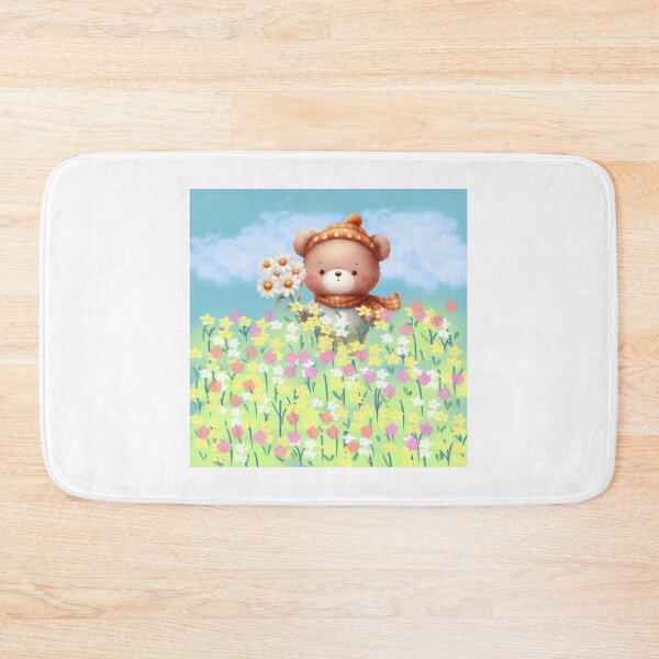 Item preview, Cute Bear With Flower Garden  designed and sold by Nicesiri.