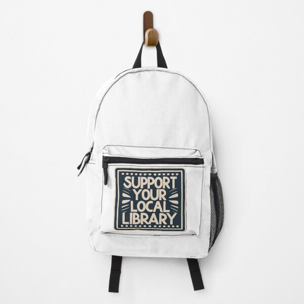 Item preview, Support Your Local Library Bookworm Typography Student Teacher Librarian designed and sold by sadedream.