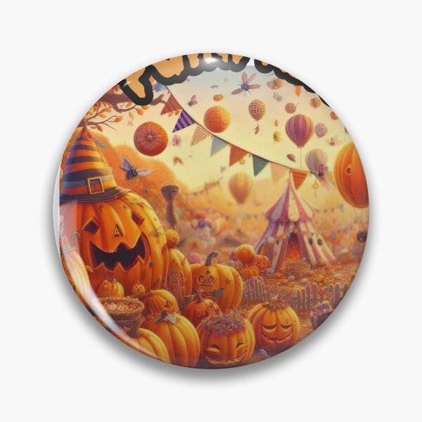 Item preview, Vibrant Halloween Pumpkin Patch - Playful Digital Painting T-shirt designed and sold by zax454.