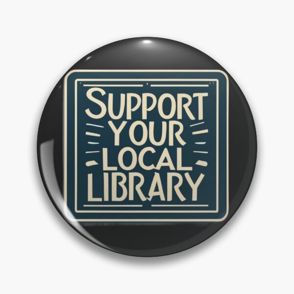 Item preview, Support Your Local Library Bookworm Typography Librarian Student Teacher  designed and sold by sadedream.