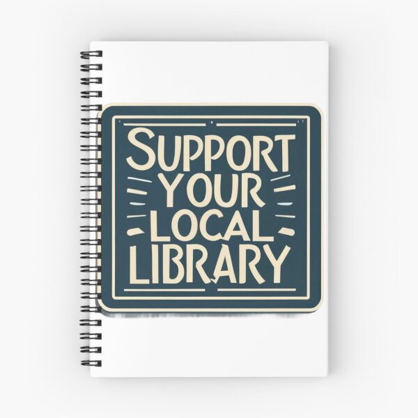 Item preview, Support Your Local Library Bookworm Typography Librarian Student Teacher  designed and sold by sadedream.