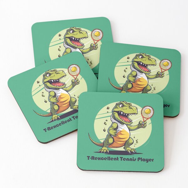 Item preview, Jurassic Swing: T-Rexcellent Tennis Player designed and sold by EvieWoj.