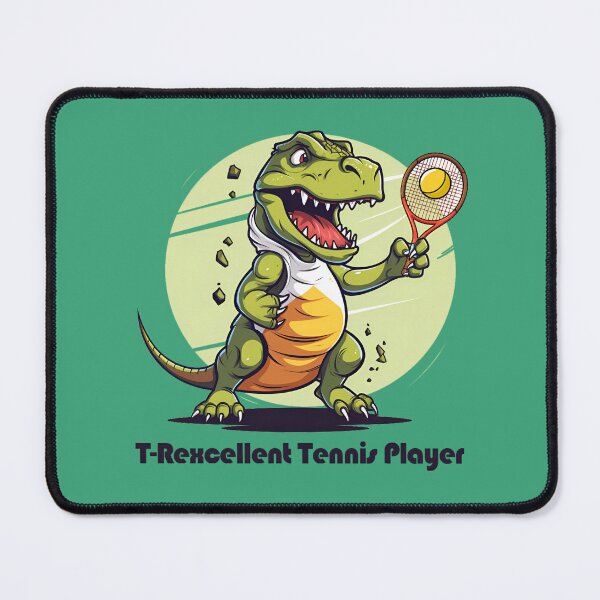Item preview, Jurassic Swing: T-Rexcellent Tennis Player designed and sold by EvieWoj.