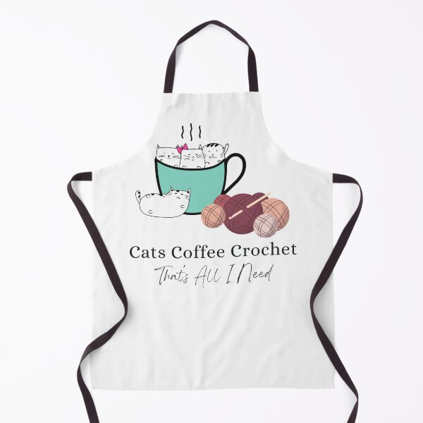 Item preview, Cats Coffee Crochet That's All I Need designed and sold by Wiss2Arts.
