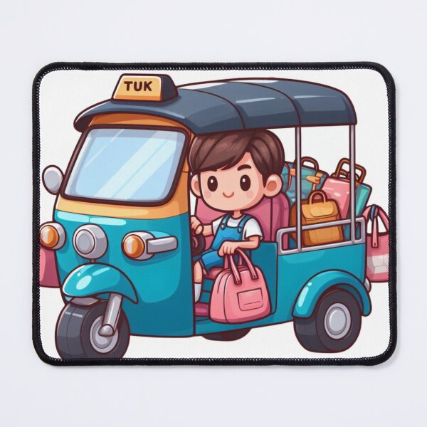 Item preview, cute tuktuk vector, designed and sold by Touchdao.