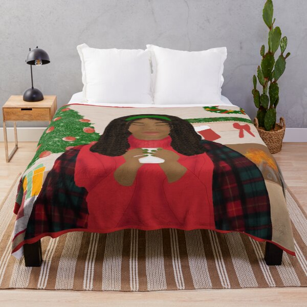 Item preview, Cozy Christmas - African American Woman designed and sold by Cecetyshay.